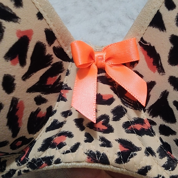 Freya Animal Print Underwire Molded Plunge Women's Bra Size 30H - Picture 4 of 11